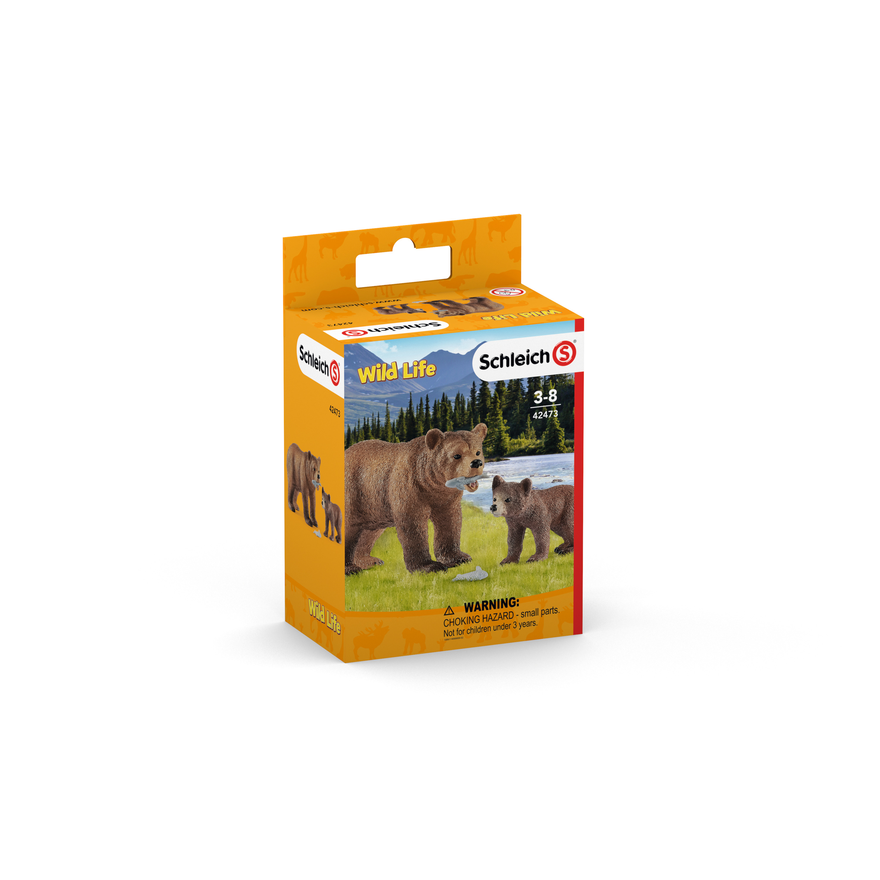 Schleich 42473  Grizzlybeer Moeder Met Jong