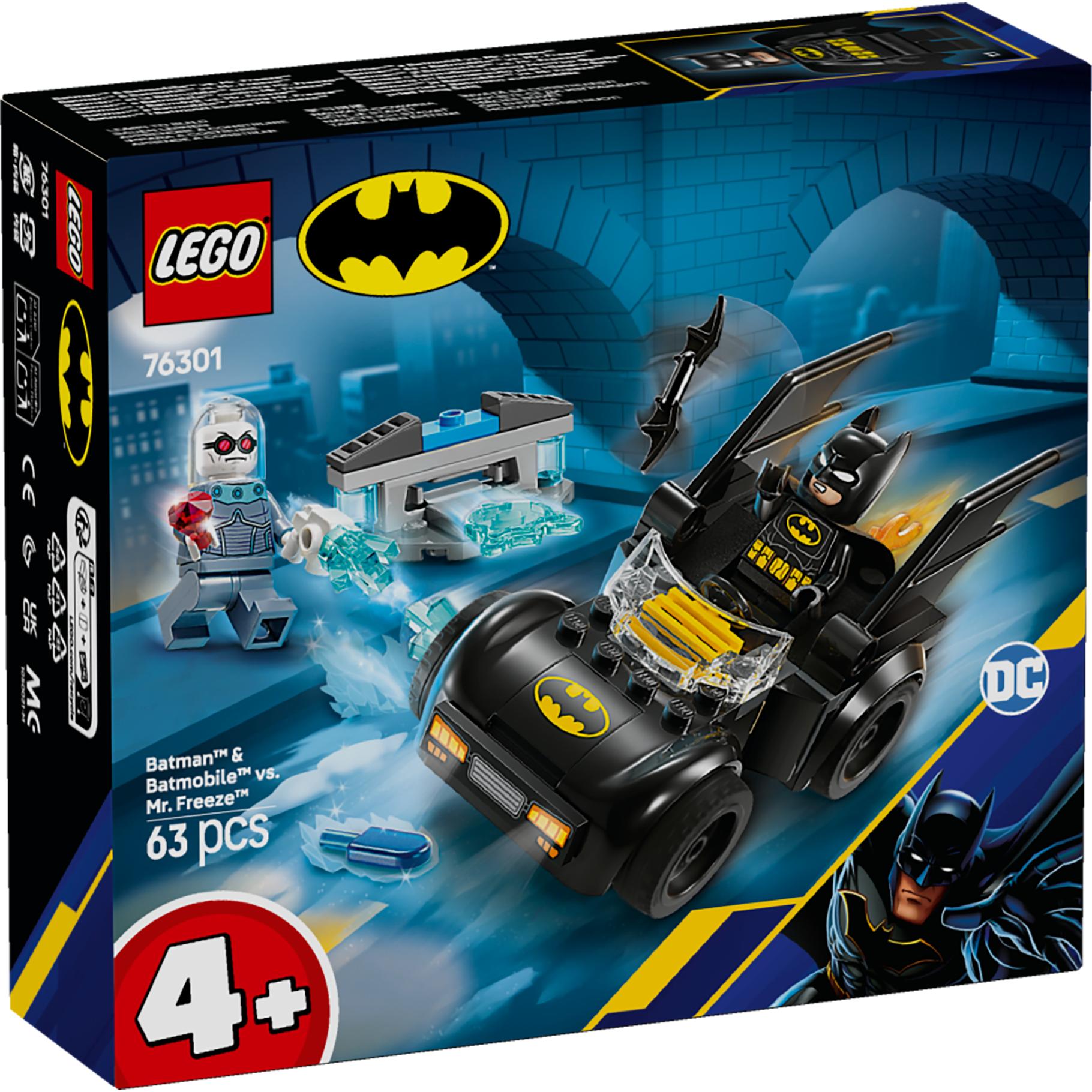 Top1Toys LEGO 76301 Super Heroes DC Batman en Batmobile vs. Mr. Freeze